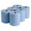2WORK CBL373S Centrefeed Roll, 3-Ply, 135 m, Blue (Pack of 6) 1