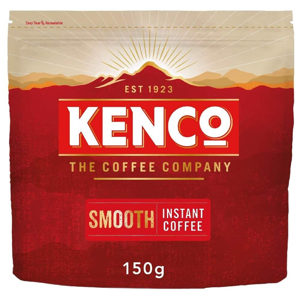 Kenco Smooth Instant Coffee Refill 150g (Total of 6 Packs)