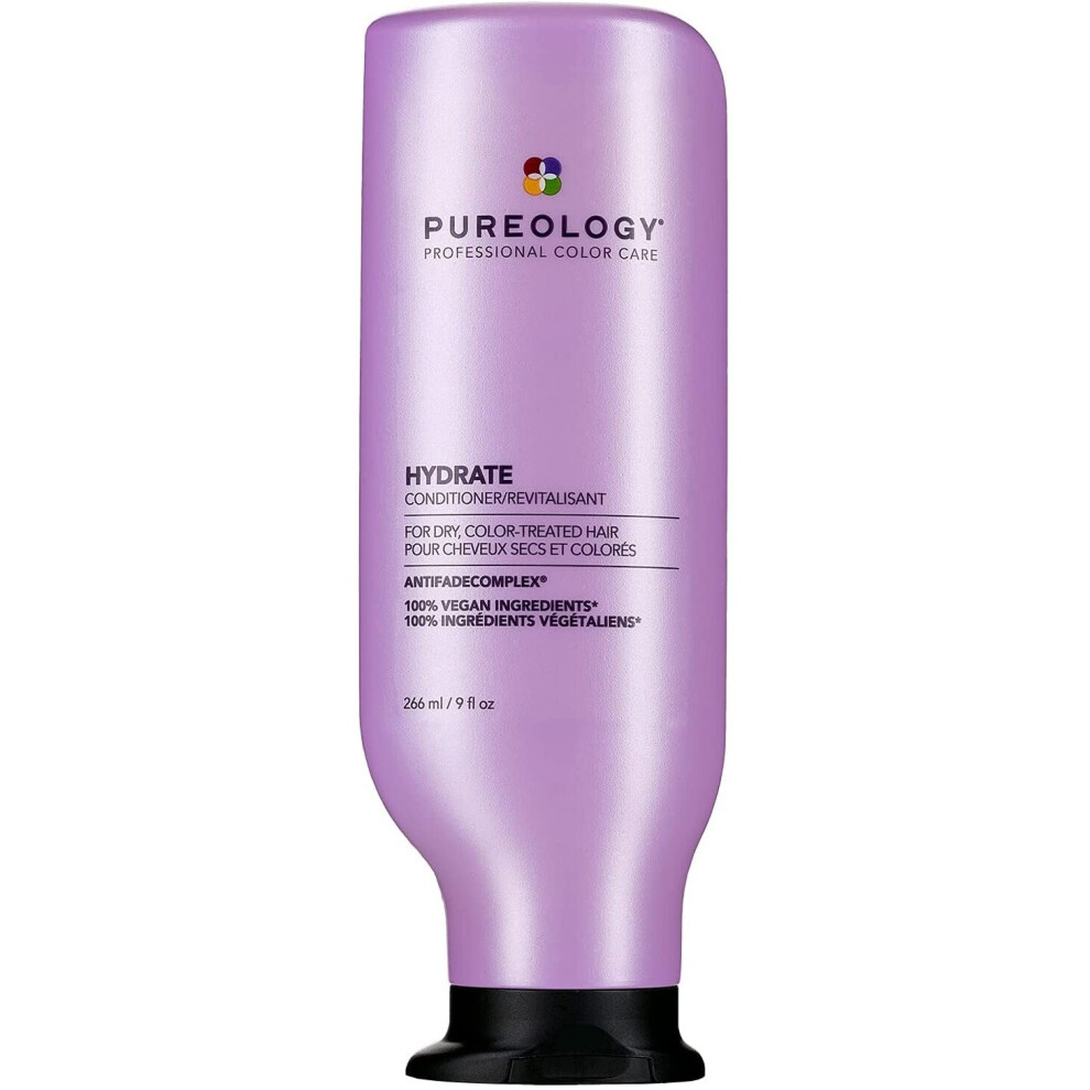 Pureology | Hydrate | Moisturising Conditioner | For Medium to Thick Dry, Colour Treated Hair | Vegan