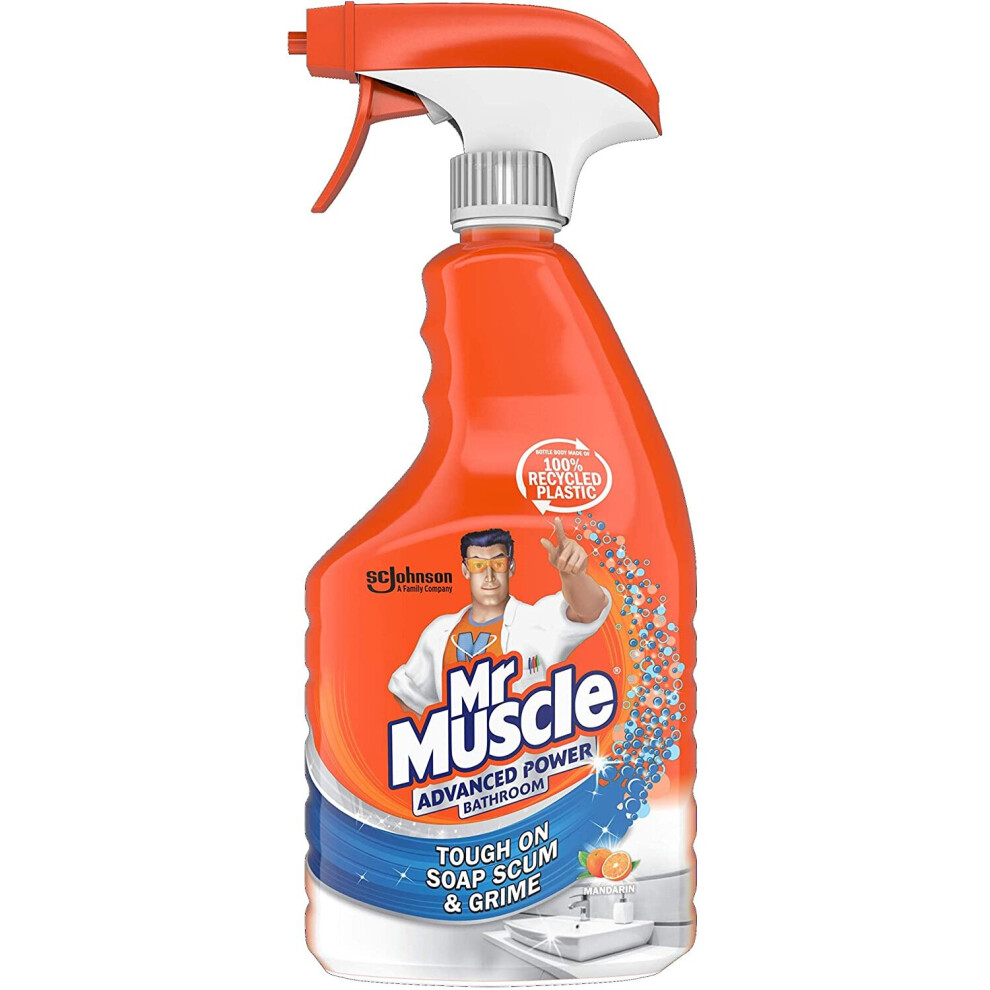 Mr Muscle Advanced Power Bathroom Spray 750ml, Pack of 6