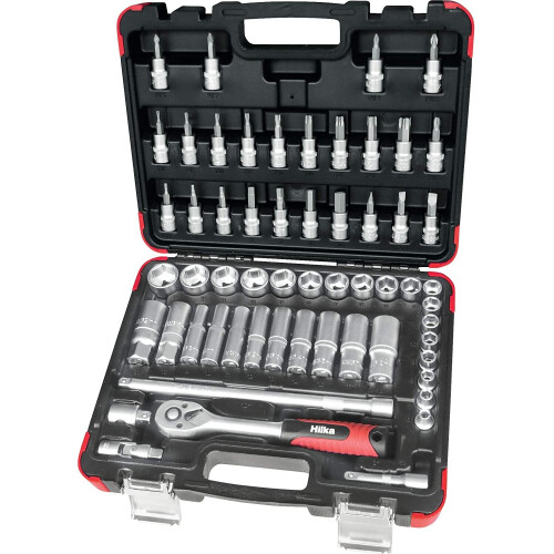 Hilka Hilka 02385802 58pce 3/8-inch Drive Socket Set