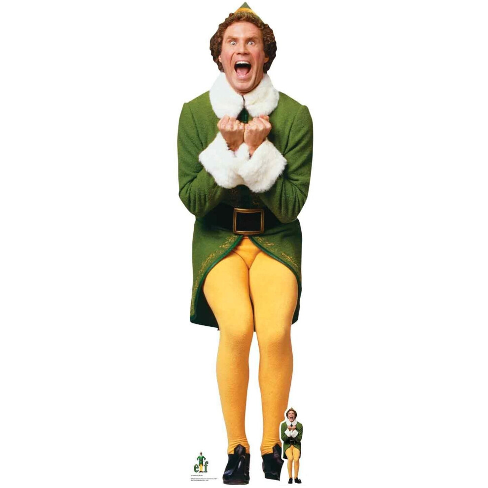 Star Cutouts Ltd Sc1289 Elf Official Star Buddy (Will Ferrell) Christmas Party Lifesize Cardboard Cutout Height 187Cm