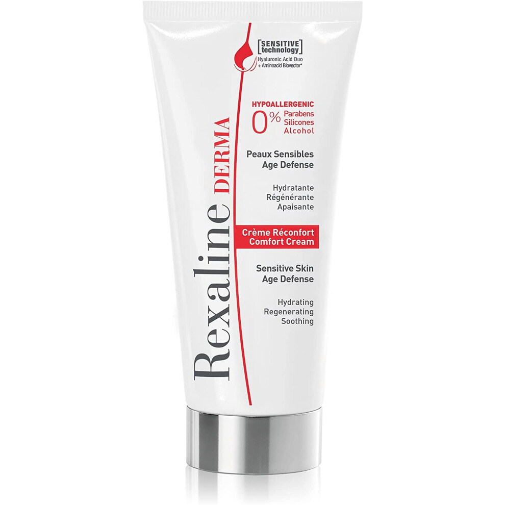 Rexaline Cream Derma - Comfort - Moisturizing - Regenerating - Soothing - Hypoallergenic And Dermatological Face - Anti Irritation And Anti Redn