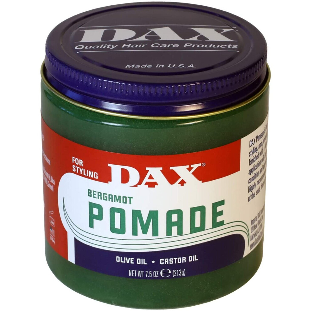 Dax Pomade Now With Lanolin Compounded With Vegatable Oils 7.5 Oz. Jar