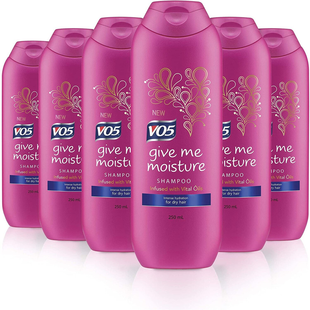 VO5 Give Me Moisture Shampoo 250 ml - Pack of 6