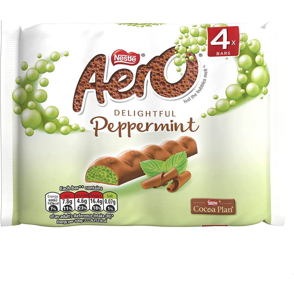 AERO Peppermint Mint Chocolate Multipack 27g (Pack of 4)