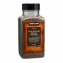 Kirkland Signature Spice Seasoning Dressing Fine Ground Black Pepper Jar 348g