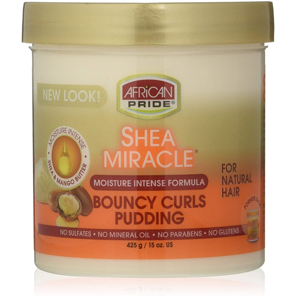 African Pride Shea Butter Miracle Bouncy Curls Pudding 425 G