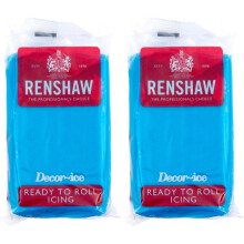 Renshaw Turquoise Blue Ready to roll icing 500g (2 x 250g Packets)