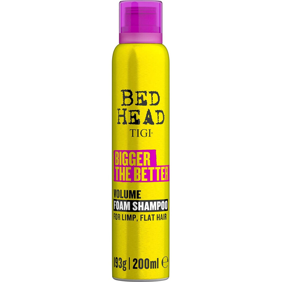 TIGI Bed Head Bigger The Better Volume Foam Shampoo for Fine Hair 200 ml