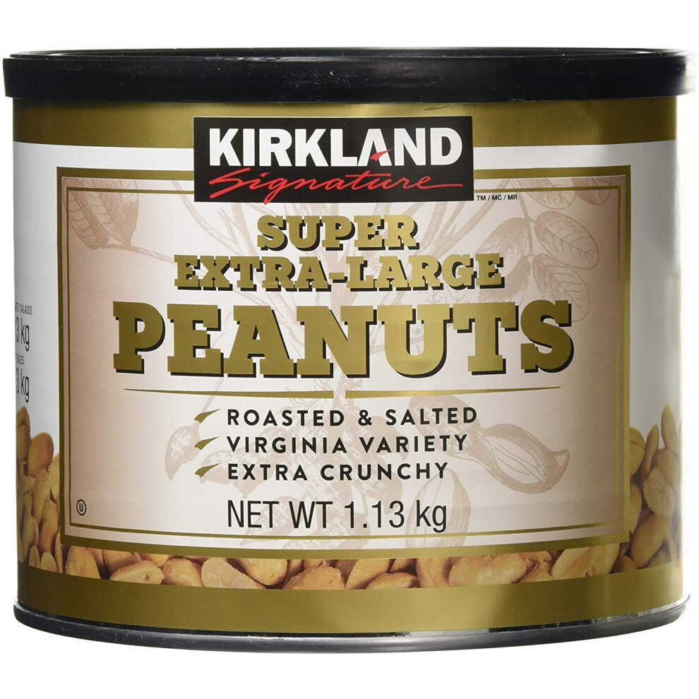 Kirkland Signature Super Extra Large Peanuts Roasted & Salted Nuts Pack 1.13Kg