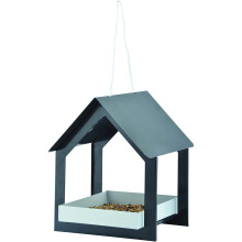 Fallen Fruits FB407 Ltd METAL HANGING BIRD TABLE Feeder, Grey