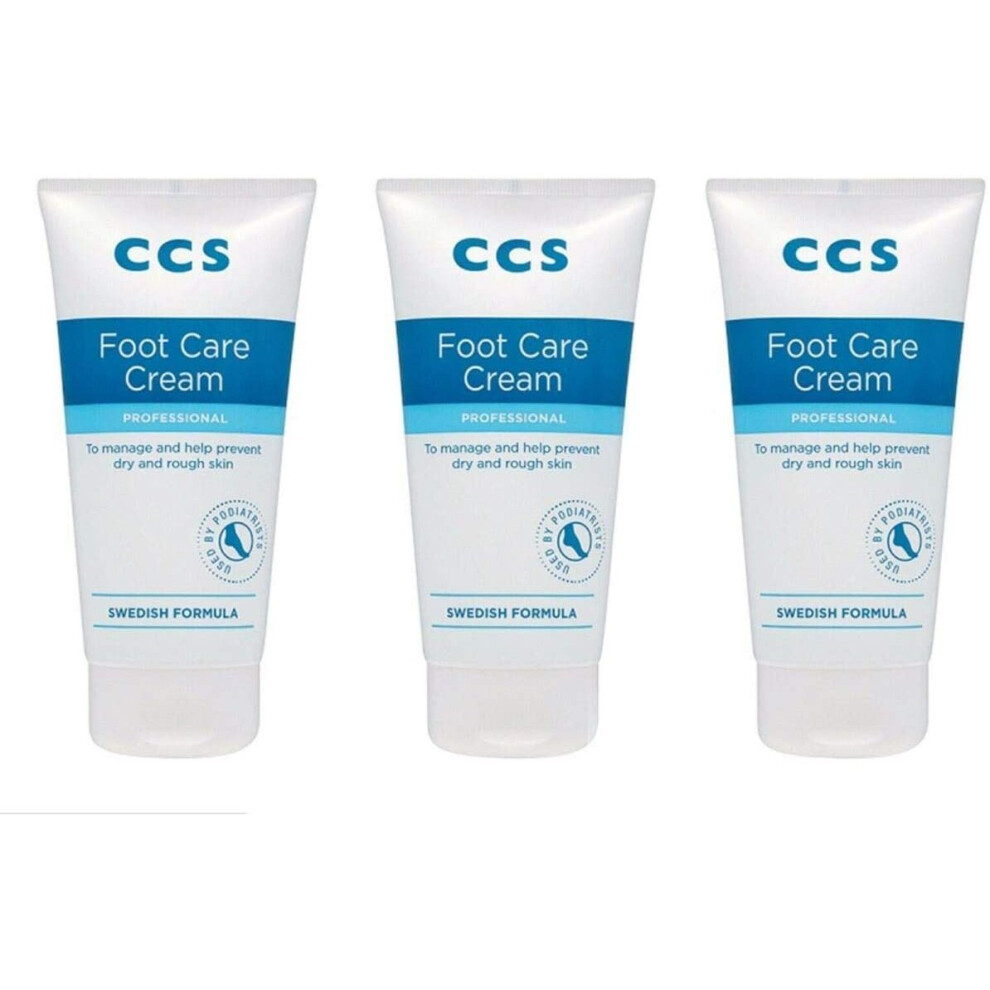 THREE PACKS of CCS Foot care Cream 175ml by CCS