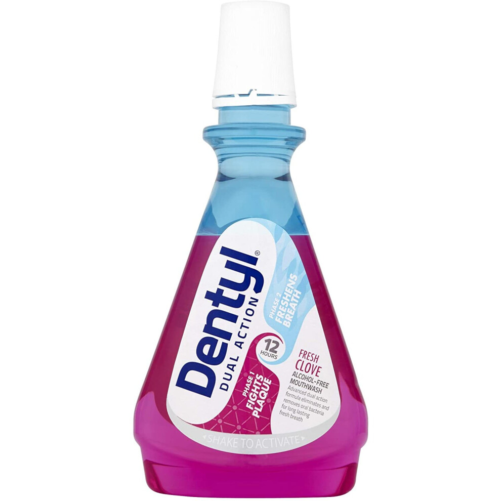 Dentyl Dual Action Fresh Clove CPC Mouthwash, 500 Millilitre