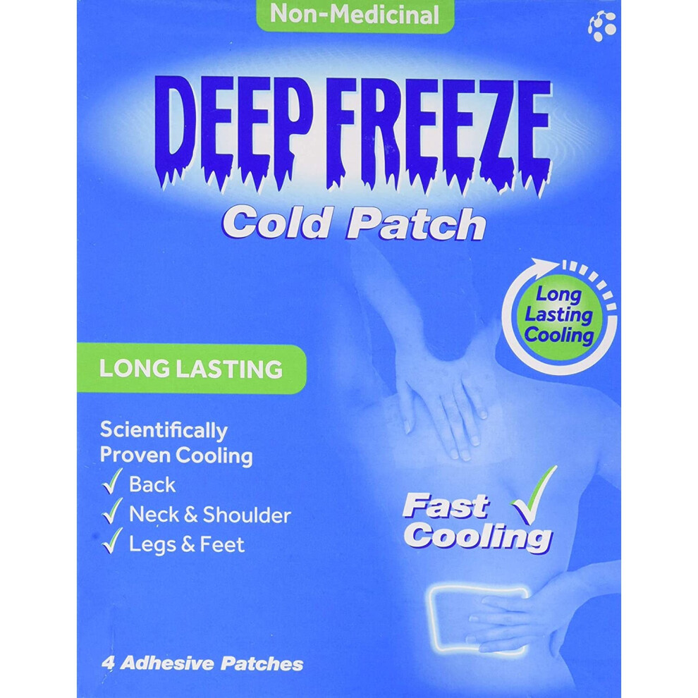 Deep Freeze Pain Relief Cold Patches, Pack Of 4