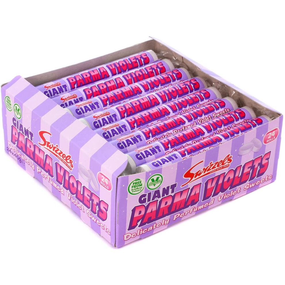 Swizzels Giant Parma Violets 24 Rolls (24 x 40 g)