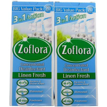 2X Zoflora Linen Fresh 500ml Odour Remover & Disinfectant