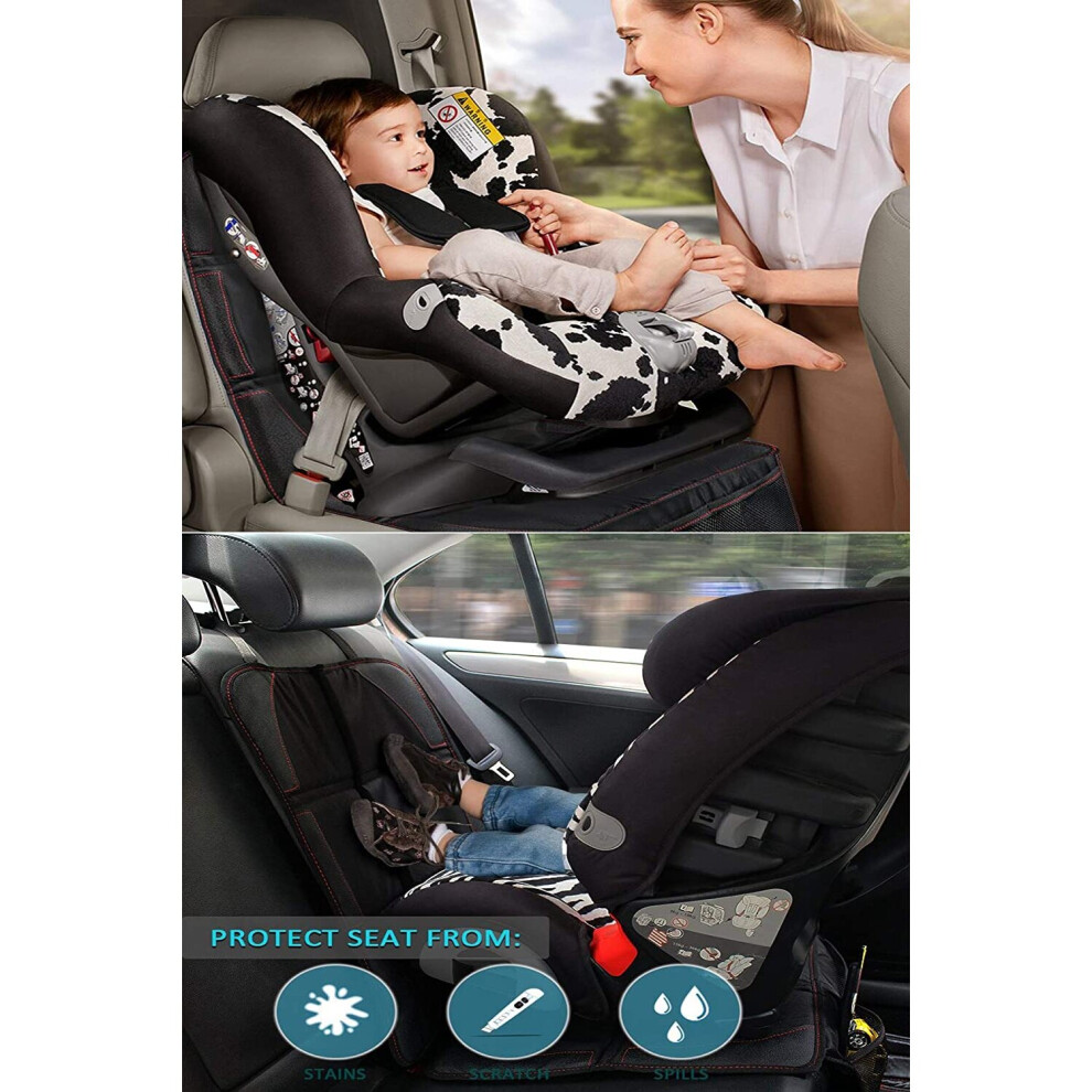 Thickened Car Seat Protector For Child Seats, Universal Car Seat Cover, Seat Protector Compatible With Isofix, Non-Slip Easy Cleaning Child Se Honzuen