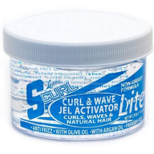 Luster's Scurl S Curl Jel Activator Lite 297 - Clear, Curl & Wave Jel, Non-Greasy, Shrinkage Reducing, 1 Count