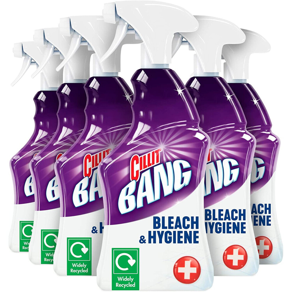 Cillit Bang Power Spray Bleach and Hygiene 750 ml (Pack of 6)