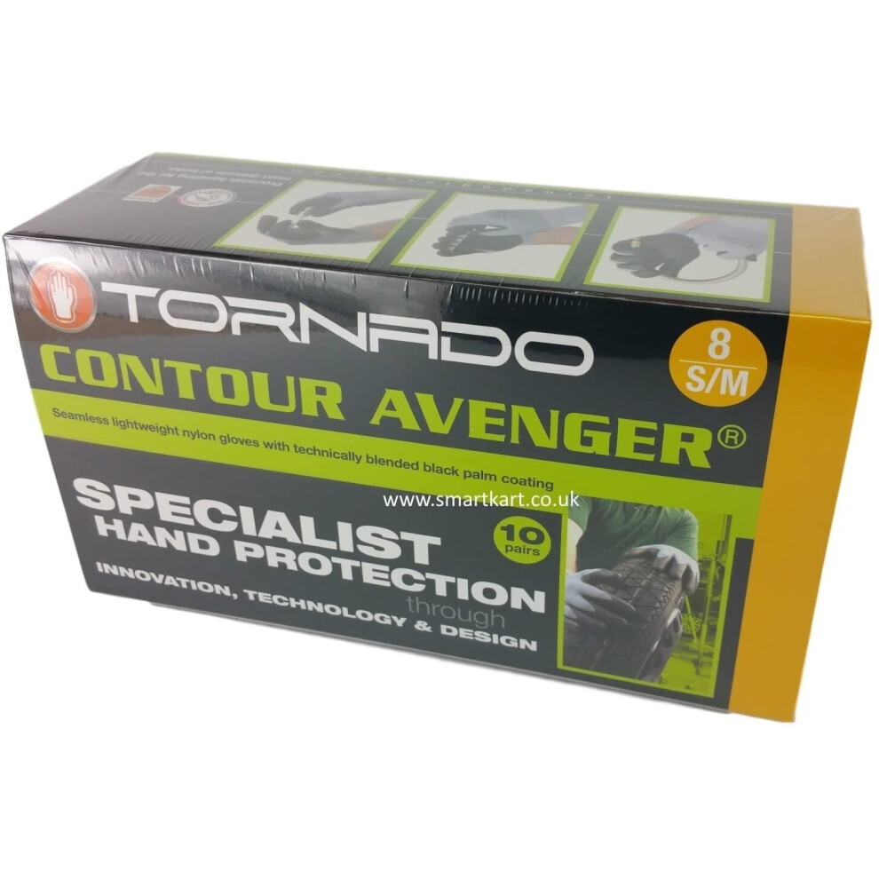 10 X Pairs Of Contour Avenger Specialist Precision Work Gloves Size: S/M 5050713311400