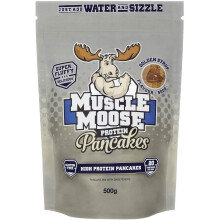 Muscle Moose High Protein Pancake Mix | Perfect Breakfast or Snack, Easy to Make, Fluffy, 500g (20 pancakes per bag) (Golden Syrup)