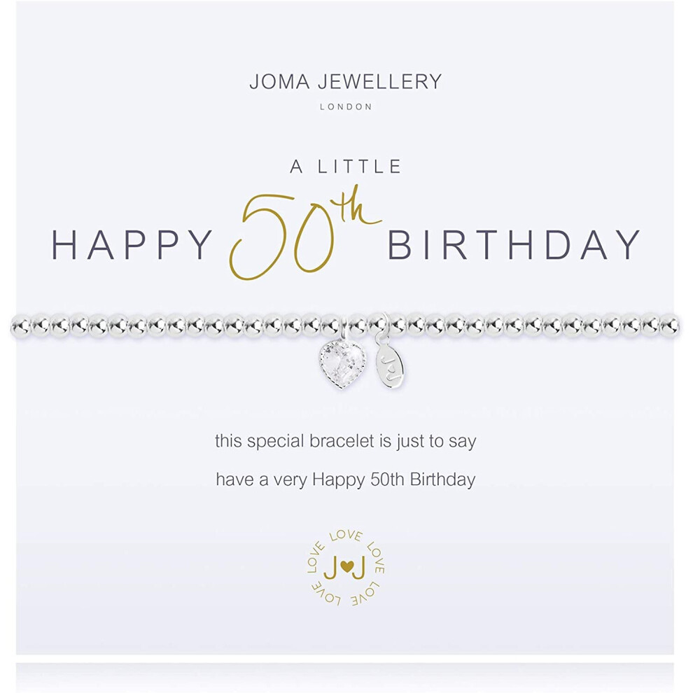 Joma Jewellery a Little 50TH Birthday Bracelet