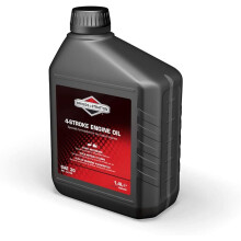 Briggs & Stratton 100006E SAE 30 4-Stroke Lawn Mower Engine Oil – 1.4 L, Black