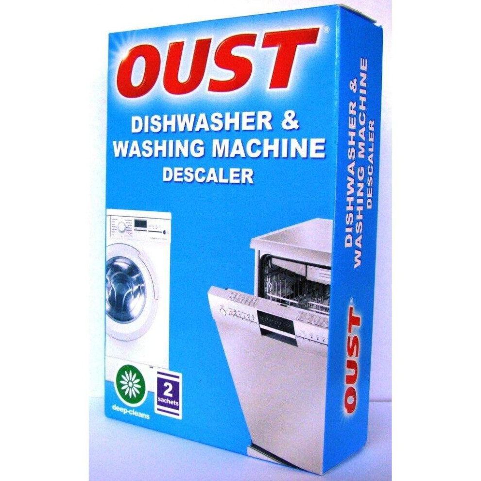 Oust Pack Of 2 Dishwasher & Washing Machine Deep Cleaning Descaler