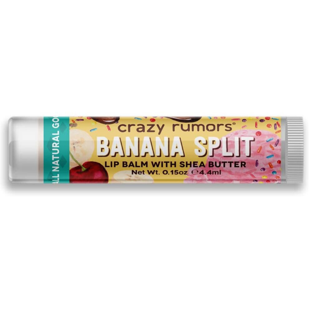 Crazy Rumors Lip Balm Banana Split/Lip Balm 100% Natural/Vegan