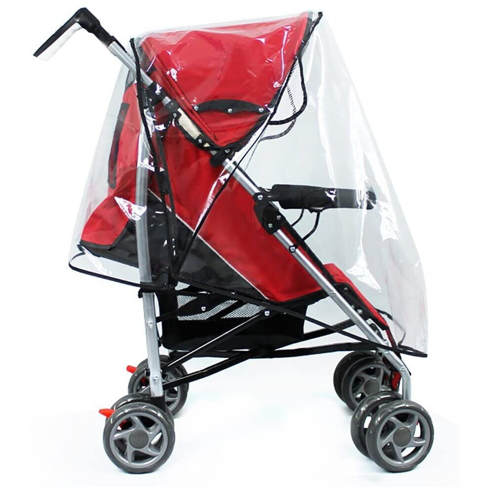 Hysagtek Baby Stroller Raincover Pushchair Transparent Rain Cover Travel Weather Shield, Windproof & Waterproof