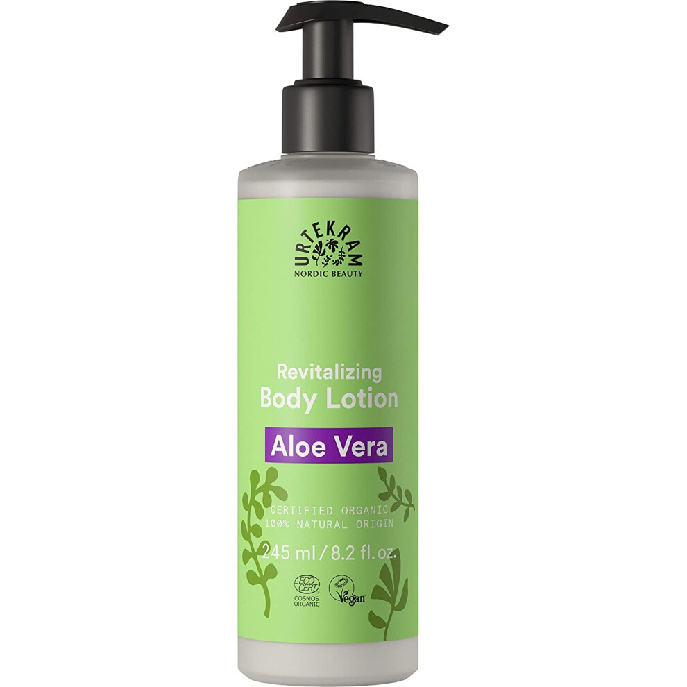 Urtekram Body Lotion - All Skin Types - Aloe Vera - Citrus, Vegan, Organic, Natural Origin, 245 Ml