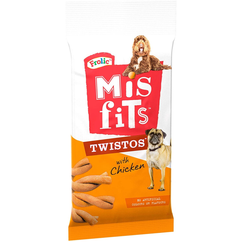 Misfits Twistos - Dog treats with Chicken, 18x105g