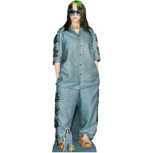 STAR CUTOUTS CS824 Billie E Indie Pop Star Shades Green Hair Lifesize Cardboard Cutout with Free Mini Table Top Standee Height 163cm, Multicolour