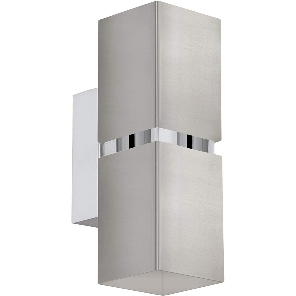Eglo Wall Lighting, Steel, 6.6 W, Nickel-matt, Chrom 96264