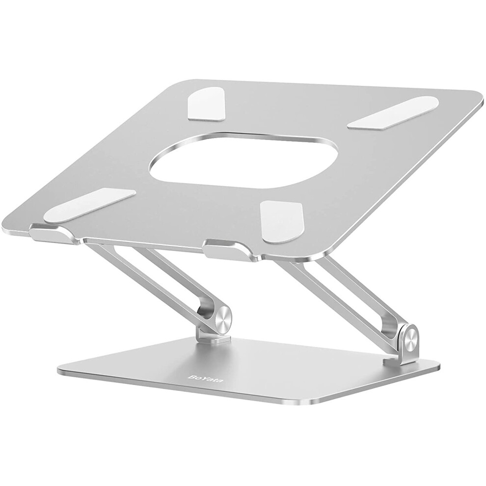 Boyata Laptop Stand, Ergonomic Aluminum Height Adjustable Laptop Mount Computer Stand Riser For Desk Compatible For Macbook Pro/Air, Surface, Samsung, 711102518057