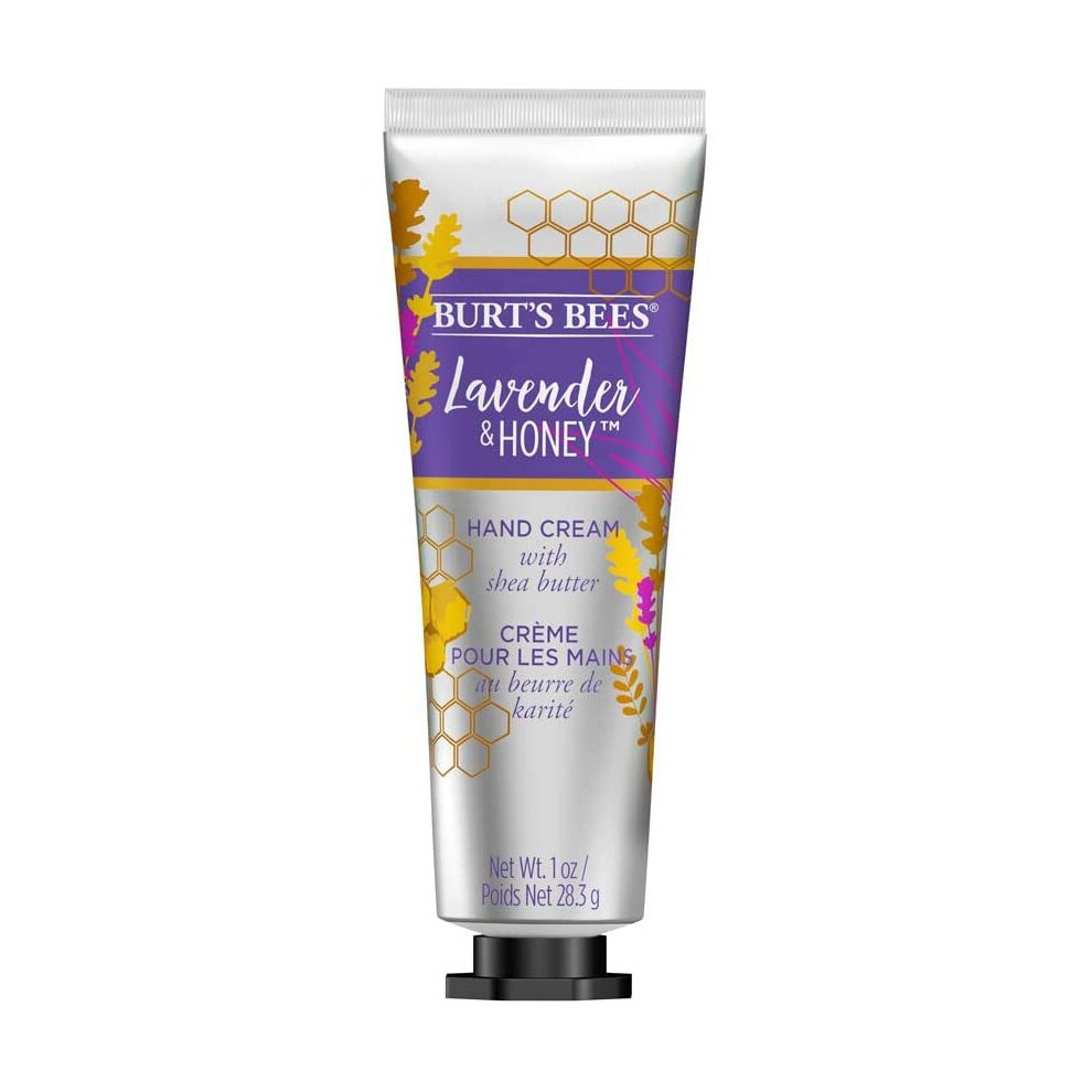 Burts Bees Moisturising Hand Cream with Shea Butter, Lavender and Honey, 1 Tube 28.3 g