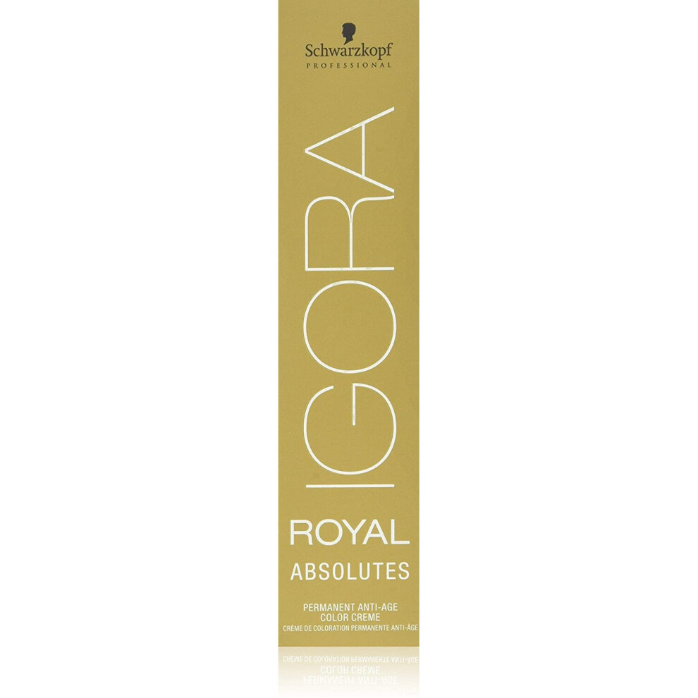 Schwarzkopf Professional Igora Royal Absolutes Anti-Age Colour Creme, No. 7-10 Medium Blonde Cendre Natural, 4045787380446