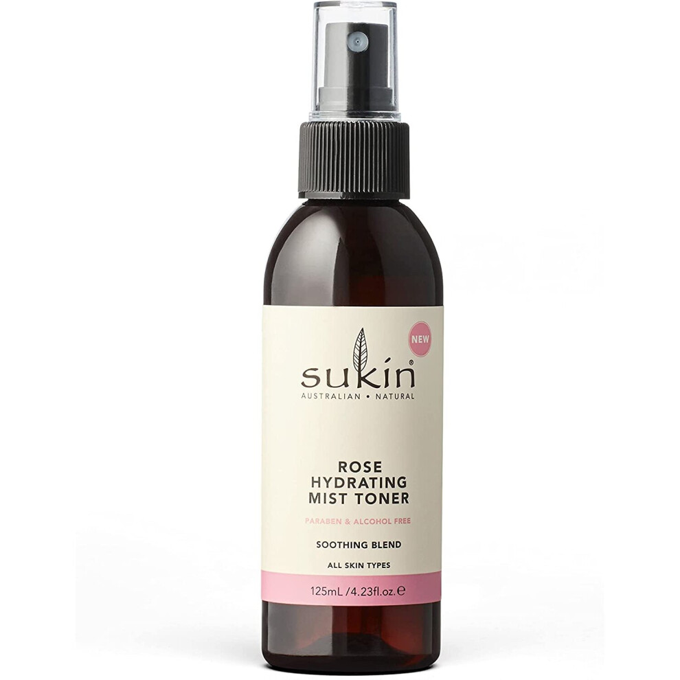 Sukin Rose Hydrating Mist Toner, 125 Ml 1009386