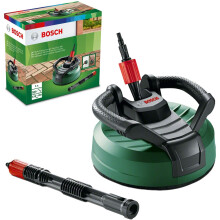 Bosch AquaSurf 280 Multi-Surface Patio Cleaner with Pivot & Integrated Handles - Domed Dry-Spray, Compatible with UniversalAquatak & AQT Series