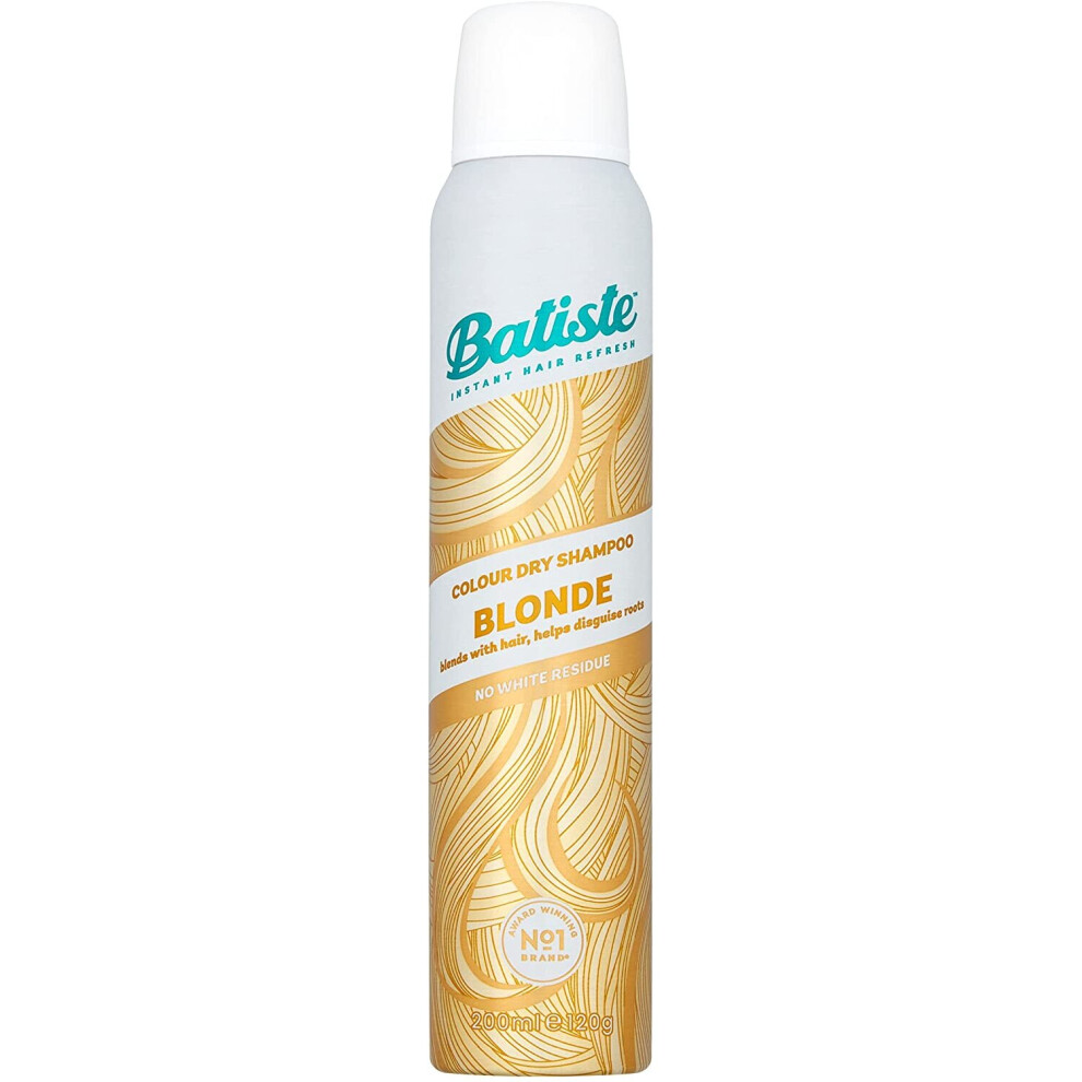 Batiste Dry Shampoo in Blondes with a Hint of Colour, No Rinse Spray to Refresh Hair in Between Washes, No White Residue for Blonde or Highlighted Hai