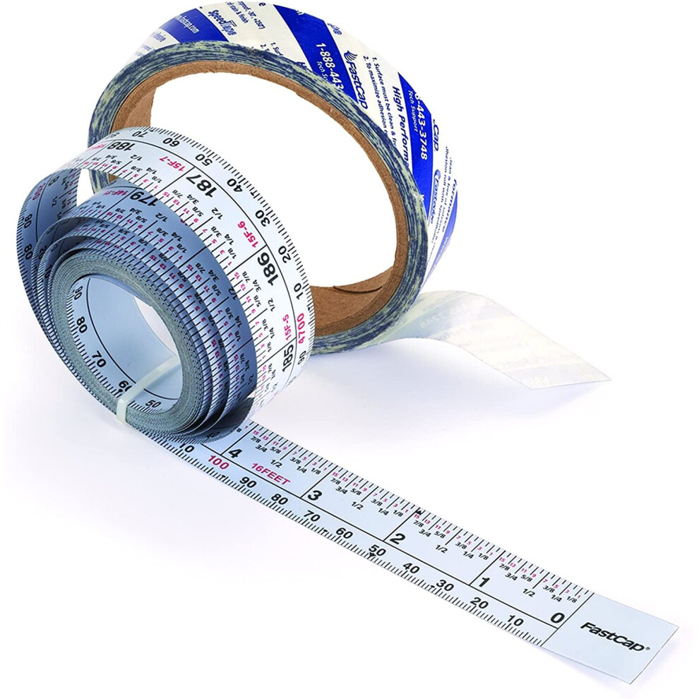 Fastcap Self-Adhesive 16' Measuring Tape Reversible Left Or Right Read By Fastcap 663807010636
