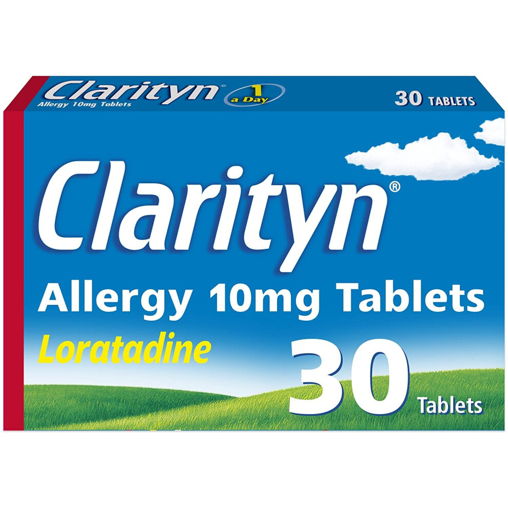 Clarityn Allergy Tablets, 10mg Loratadine, Hayfever Relief, Pack Of 30, 1 Months Supply