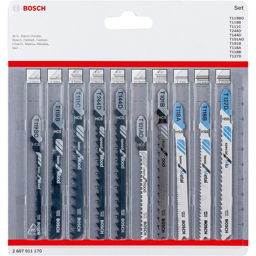 Bosch Bosch Decoupeerzaagbladset Hout en Metaal 10 stuks