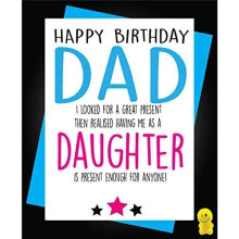 Funny Rude Birthday Card - Dad - Daughter C248