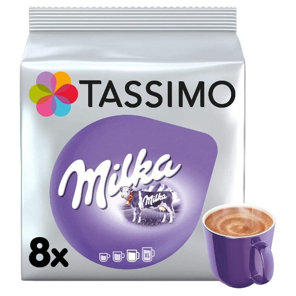 Tassimo Milka Hot Chocolate Pods (Pack of 5, Total 80 Coffee Capsules)