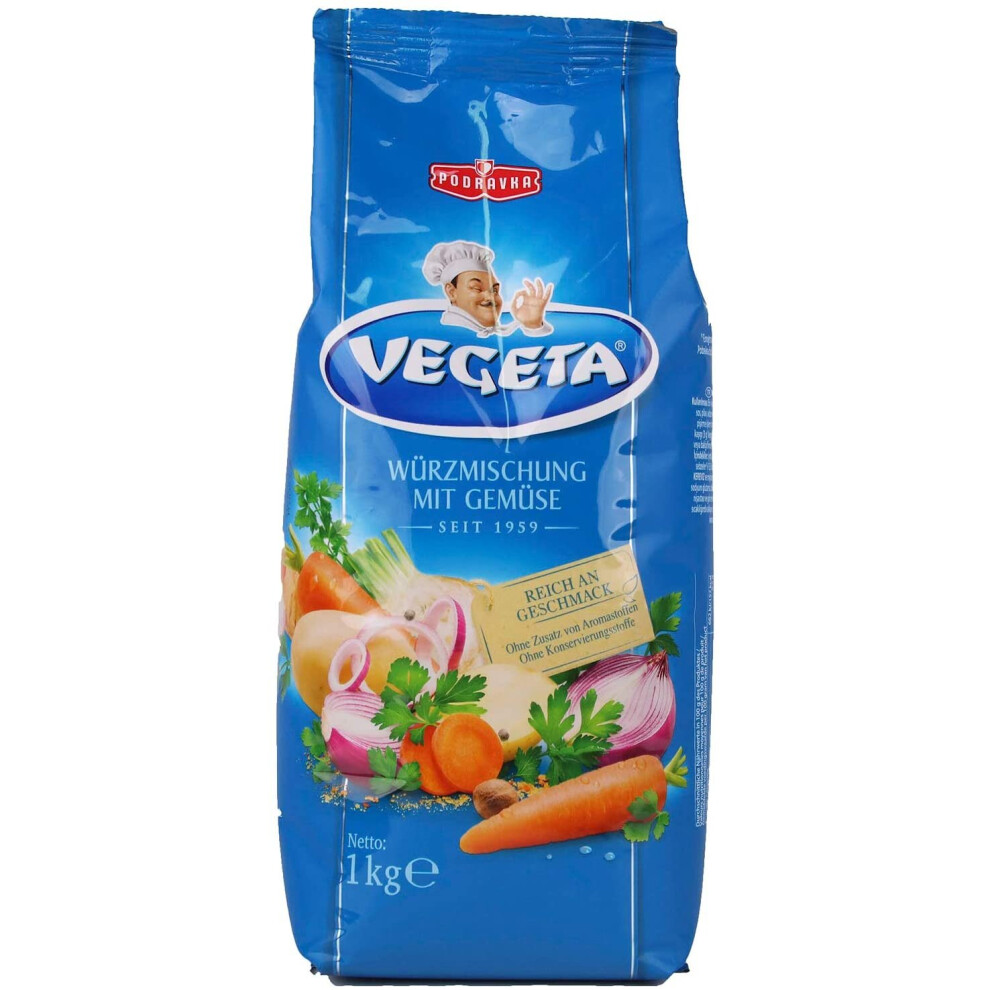 Vegeta All Purpose Seasoning, 1 Kg - Original Croatian Recipe By Podravka