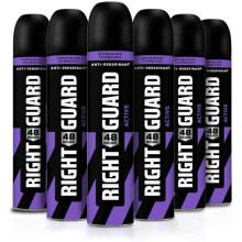 Right Guard Mens Deodorant, Total Defence 5 Active Protection Anti-Perspirant Spray, Multipack 6 x 250 ml