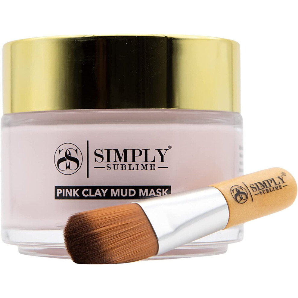 Simply Sublime Pink Face Masks Beauty Australian Clay Face Mask Face Masks Skincare Clay Mask Clay Mask Mud Mask Cleanses Pores, Detoxif