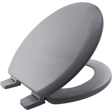 Bemis 5000ZART492 Chicago Toilet Seat, Whisper Grey